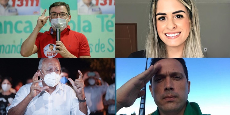 Fábio Novo, Gessy Fonseca, Dr Pessoa e Major Diego, candidatos no pleito municipal	 2020